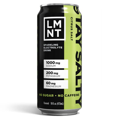 LMNT Sparkling Electrolyte Drink - Black Cherry Lime | 12-Count