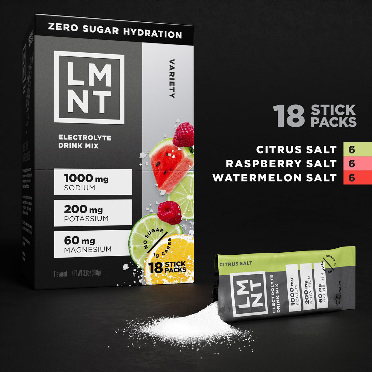 LMNT Zero-Sugar Electrolytes